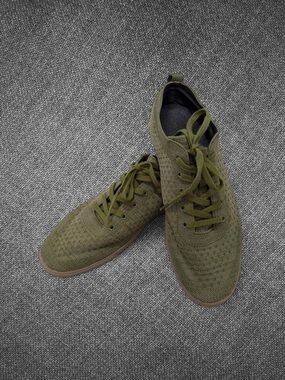 SUAVS Men’s Olive Green Knit Lace Up Sneakers Size 11